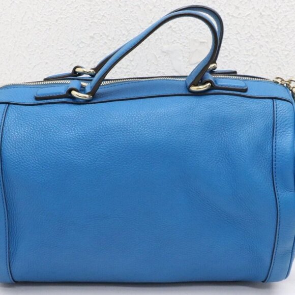 Gucci Calfskin Soho Boston Bag - Riviera Blue - Picture 1 of 15